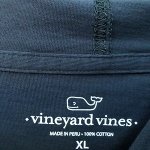 navy blue Vineyard Vines, woman’s lacrosse shirt